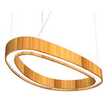 Organic Slim Pendant - Teak / White Acrylic Organic Slim Pendant - Teak / White Acrylic