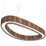Organic Slim Pendant - American Walnut / White Acrylic Organic Slim Pendant - American Walnut / White Acrylic