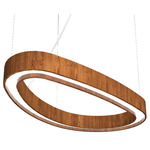 Organic Slim Pendant - Imbuia / White Acrylic Organic Slim Pendant - Imbuia / White Acrylic
