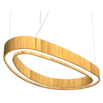 Organic Slim Pendant - Louro Freijo / White Acrylic Organic Slim Pendant - Louro Freijo / White Acrylic