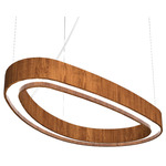 Organic Slim Pendant - Teak / White Acrylic Organic Slim Pendant - Teak / White Acrylic