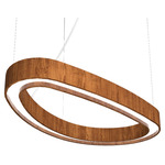 Organic Slim Pendant - Imbuia / White Acrylic Organic Slim Pendant - Imbuia / White Acrylic