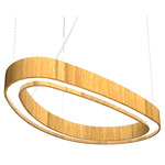 Organic Slim Pendant - Louro Freijo / White Acrylic Organic Slim Pendant - Louro Freijo / White Acrylic