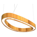 Organic Slim Pendant - Teak / White Acrylic Organic Slim Pendant - Teak / White Acrylic