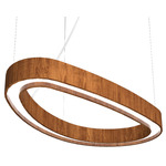 Organic Slim Pendant - Imbuia / White Acrylic Organic Slim Pendant - Imbuia / White Acrylic