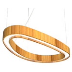 Organic Slim Pendant - Teak / White Acrylic Organic Slim Pendant - Teak / White Acrylic