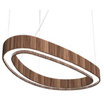 Organic Slim Pendant - American Walnut / White Acrylic Organic Slim Pendant - American Walnut / White Acrylic