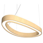 Organic Slim Pendant - Maple / White Acrylic Organic Slim Pendant - Maple / White Acrylic