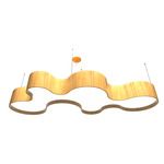 Organic Pendant - Louro Freijo / White Acrylic