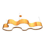 Organic Pendant - Teak / White Acrylic