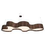 Organic Pendant - American Walnut / White Acrylic