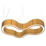 Organic Curved Pendant - Louro Freijo / White Acrylic