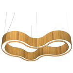 Organic Curved Pendant - Louro Freijo / White Acrylic