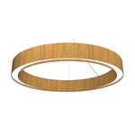 Cylindrical Slim Ring Pendant - Louro Freijo / White Acrylic