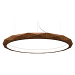 Facet Slim Pendant - Imbuia / White Acrylic