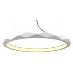 Facet Slim Pendant - Organic White / White Acrylic