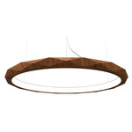 Facet Slim Pendant - Imbuia / White Acrylic