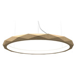 Facet Slim Pendant - Maple / White Acrylic