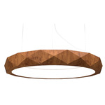 Facet Ring Pendant - Imbuia / White Acrylic