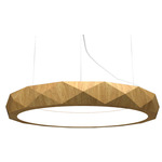 Facet Ring Pendant - Louro Freijo / White Acrylic