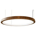 Frame Ring Pendant - Imbuia / White