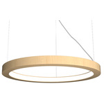 Frame Ring Pendant - Maple / White
