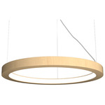 Frame Ring Pendant - Maple / White