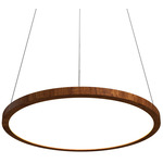 Naia Pendant - Imbuia / White Acrylic