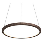 Naia Pendant - American Walnut / White Acrylic