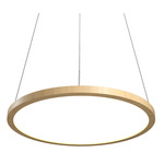 Naia Pendant - Maple / White Acrylic