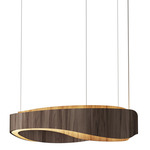 Horizon Pendant - American Walnut / White Acrylic