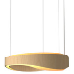 Horizon Pendant - Maple / White Acrylic