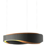 Horizon Pendant - Charcoal / White Acrylic