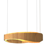 Horizon Pendant - Louro Freijo / White Acrylic