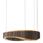 Horizon Pendant - American Walnut / White Acrylic