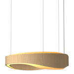 Horizon Pendant - Maple / White Acrylic