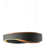 Horizon Pendant - Charcoal / White Acrylic