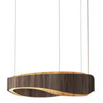 Horizon Pendant - American Walnut / White Acrylic