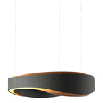 Horizon Pendant - Charcoal / White Acrylic
