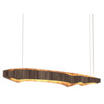 Horizon Linear Pendant - American Walnut / White Acrylic