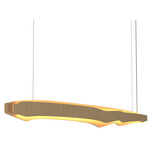 Horizon Linear Pendant - Maple / White Acrylic