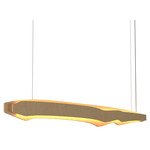 Horizon Linear Pendant - Maple / White Acrylic