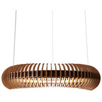 Stecche Di Legno Ring Pendant - Imbuia / White Acrylic