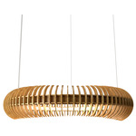 Stecche Di Legno Ring Pendant - Louro Freijo / White Acrylic