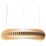 Stecche Di Legno Ring Pendant - Maple / White Acrylic