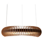 Stecche Di Legno Ring Pendant - Imbuia / White Acrylic