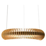 Stecche Di Legno Ring Pendant - Louro Freijo / White Acrylic