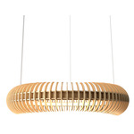 Stecche Di Legno Ring Pendant - Maple / White Acrylic