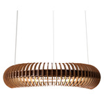 Stecche Di Legno Ring Pendant - Imbuia / White Acrylic