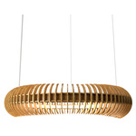 Stecche Di Legno Ring Pendant - Louro Freijo / White Acrylic